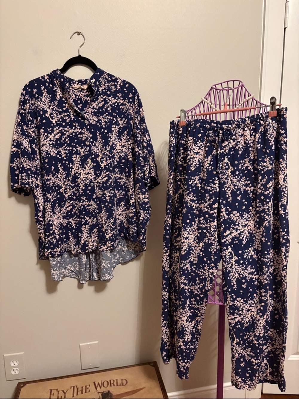 Papinelle Floral Two-Piece Pajama Set